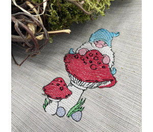 ADVENTSKALENDER 12. Dezember - Stickserie Frühlings Wichtel